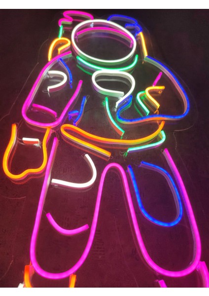 Astronot Neon LED Tabela Kafe Neon