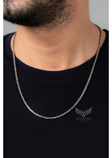 Kral Zincir Gümüş Erkek Kolye