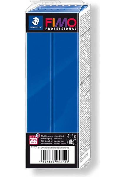 Fimo Professional Polimer Kil 454 Gr. 33 Ultramarine Mavi