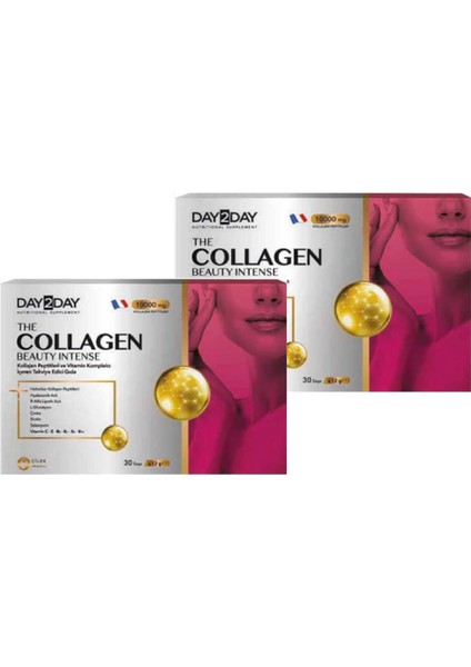 Ocean DAY2DAY The Collagen Beauty Intense 30 Saşe Çilek Aromalı x 2