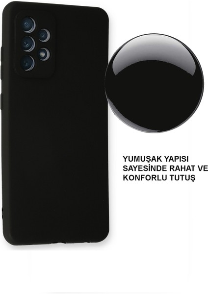 Samsung Galaxy A33 5g Kapak Mat Siyah Yumuşak Silikon Kılıf