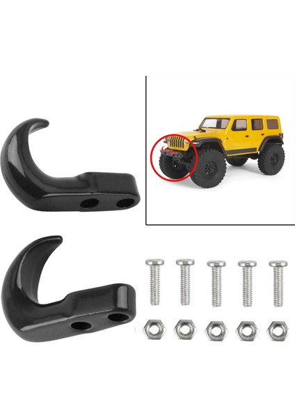 Eksenel SCX24 90081 Model Buggy Dıy Siyah Için 2 Adet Rc Römork Kanca Değiştirme (Yurt Dışından) indirimleri