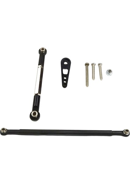 Alaşım Tie-Rod Direksiyon Kol Servo Bağlantıları MN86K MN86KS 1:12 Rc Paletli Siyah (Yurt Dışından)