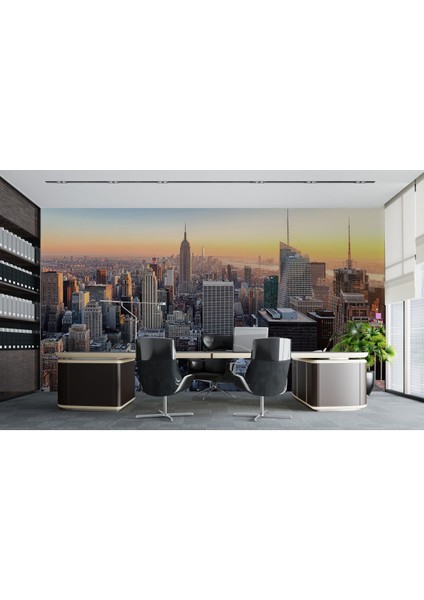 City 3D Poster - 3 Boyutlu Tek Parça Duvar Kağıdı