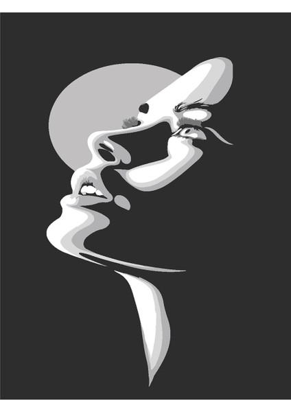 Kontrast Sayılarla Boyama Seti 50X65 cm Tuvale Gerili