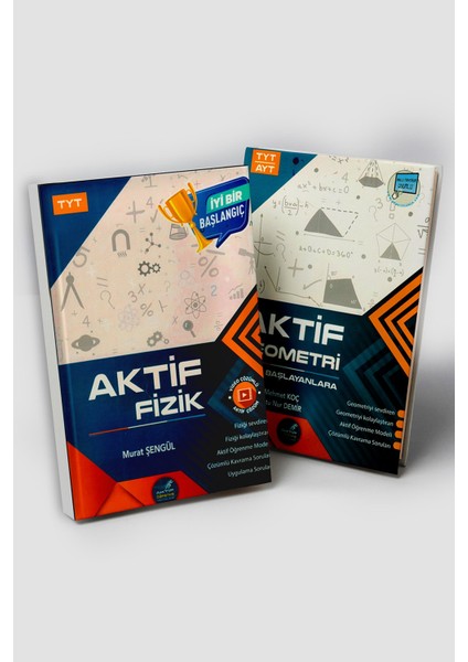 Aktif Öğrenme Yayınları TYT Fizik + TYT AYT Geometri 0'dan Başlayanlara Set