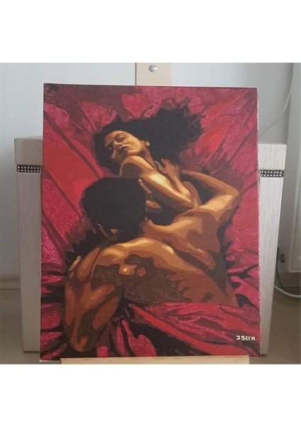 Sıcak Yatak Sayılarla Boyama Seti 40X50 cm Tuvale Gerili fiyatları