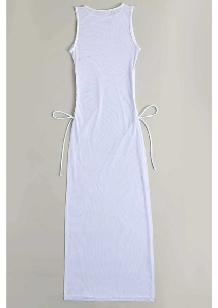 Kadın Tül Pareo Plaj Elbisesi Beyaz Renk Şık Tasarım 90% Polyester fiyatları