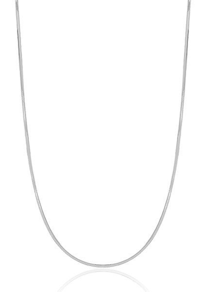 925 Ayar Gümüş Italyan Yılan Zincir Kolye 1mm fiyatları