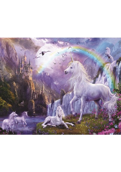 Unicorn 3D Poster - 3 Boyutlu Tek Parça Duvar Kağıdı