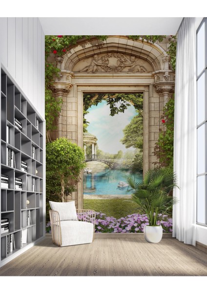 Kapı 3D Poster - 3 Boyutlu Tek Parça Duvar Kağıdı