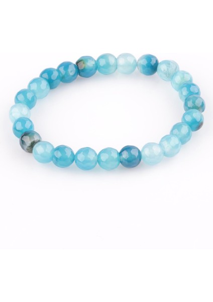 Akik Doğal Taş Bileklik 8 mm Fasetli Küre Kesim fiyatları