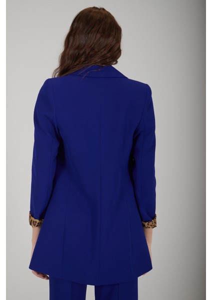 Saks Leopar Astar Detaylı Krep Blazer Ceket 0105120.26 modelleri