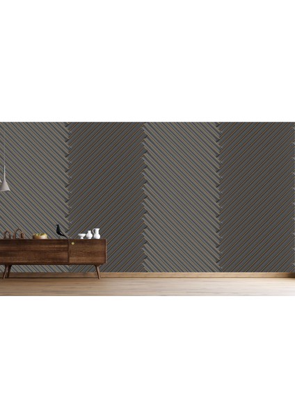 Geometrik 3D Poster - 3 Boyutlu Tek Parça Duvar Kağıdı