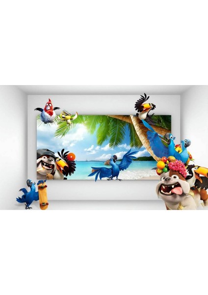 Hayvan 3D Poster - 3 Boyutlu Tek Parça Duvar Kağıdı fiyatları
