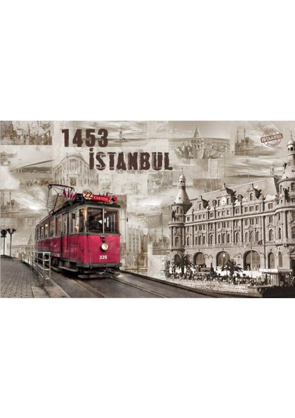 Orhun Store Tramvay  3D Poster - 3 Boyutlu Tek Parça Duvar Kağıdı