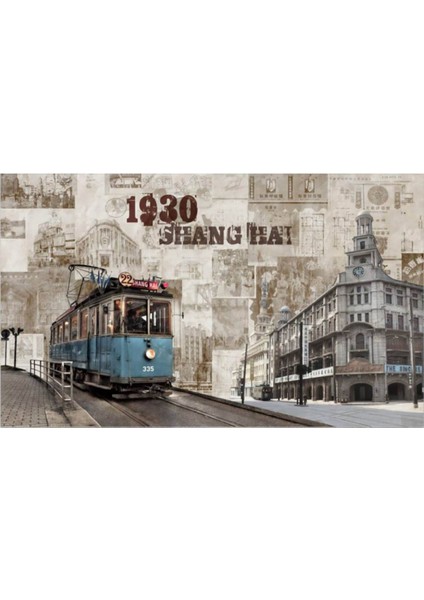 Tramvay 3D Poster - 3 Boyutlu Tek Parça Duvar Kağıdı fiyatları
