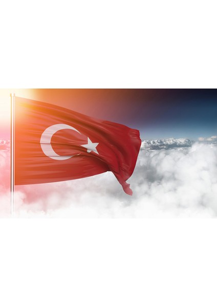 Türk Bayrağı 3D Poster - 3 Boyutlu Tek Parça Duvar Kağıdı fiyatları