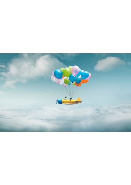 Balon 3D Poster - 3 Boyutlu Tek Parça Duvar Kağıdı fiyatları