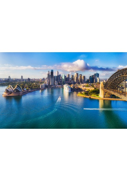 Sidney 3D Poster - 3 Boyutlu Tek Parça Duvar Kağıdı