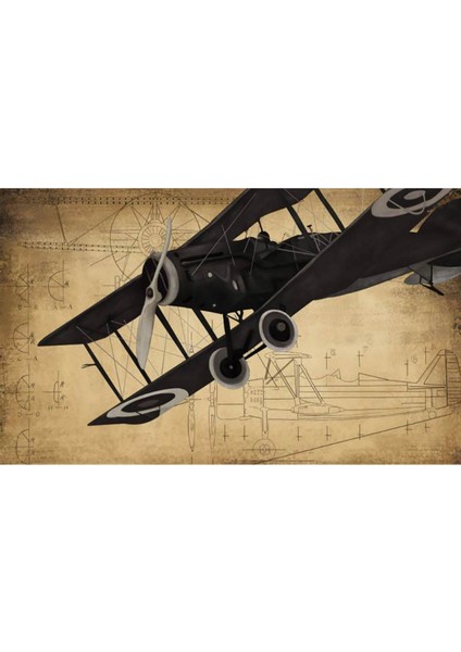 Vintage 3D Poster - 3 Boyutlu Tek Parça Duvar Kağıdı