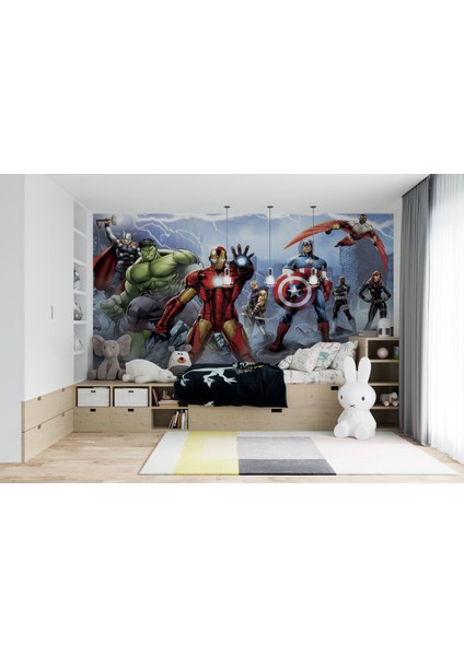 Marvel 3D Poster - 3 Boyutlu Tek Parça Duvar Kağıdı