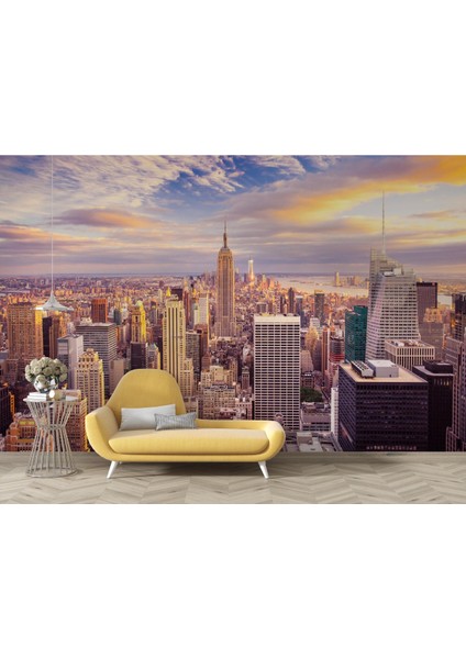 City 3D Poster - 3 Boyutlu Tek Parça Duvar Kağıdı