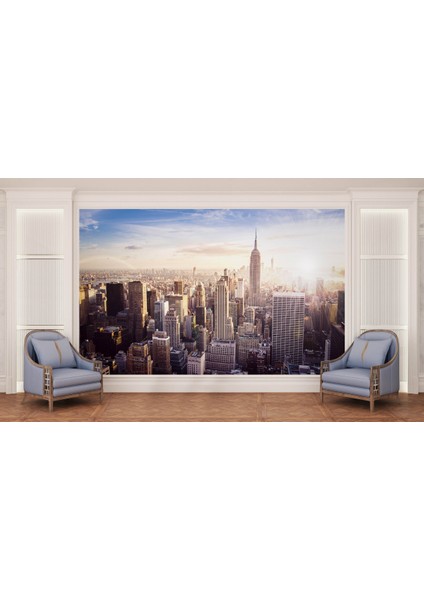 City 3D Poster - 3 Boyutlu Tek Parça Duvar Kağıdı