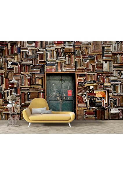 Kitap Book 3D Poster - 3 Boyutlu Tek Parça Duvar Kağıdı