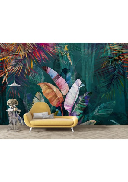 Tropikal 3D Poster - 3 Boyutlu Tek Parça Duvar Kağıdı