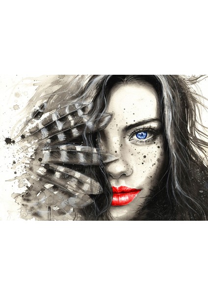 Kadın 3D Poster - 3 Boyutlu Tek Parça Duvar Kağıdı