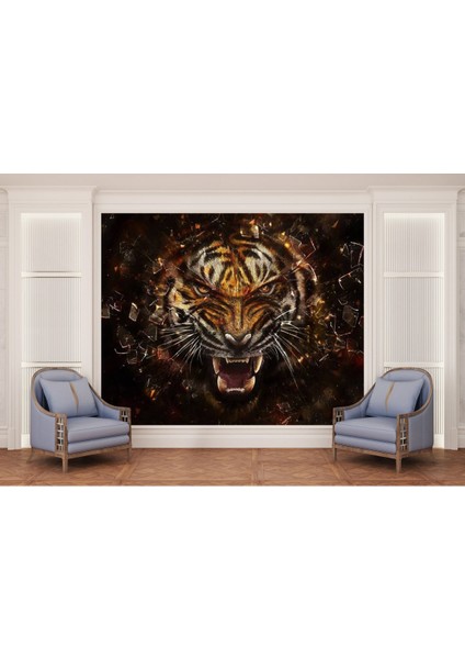 Kaplan 3D Poster - 3 Boyutlu Tek Parça Duvar Kağıdı