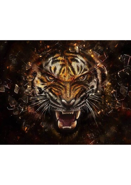 Kaplan 3D Poster - 3 Boyutlu Tek Parça Duvar Kağıdı fiyatları