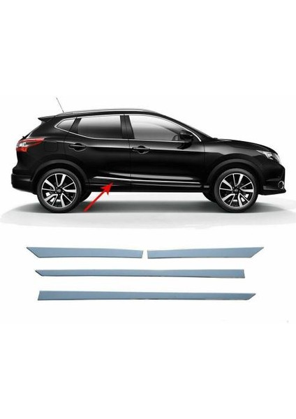 Alminox Oto Nıssan Qashqaı 2014-2017 Yan Kapı Çıtası P.çelik 4 Prç fiyatları