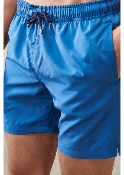 Erkek Indigo Standart Fit Hızlı Kuruyan Mayo Deniz Şortu fırsatları