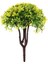 1/40 Ölçekli Peri Bahçe Ağacı Mikro Peyzaj Mikro Bonsai Demiryolu Dekorasyon Sarı-Yeşil (Yurt Dışından) 2