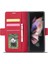 Samsung Galaxy Z Fold3 5g Kırmızı Için Forwenw Yağ Kenar Pu Kılıfı (Yurt Dışından) 4