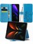 Samsung Galaxy Z Kat3 Için Dört Yapraklı Yonca Pu Vaka Mavi (Yurt Dışından) 2