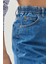 Kadın Stella Regular Fit Rahat Kesim %100 Pamuk 5 Cep Jean Şort 4