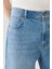 Loose Straight Fit Denim Jean Kot Pantolon 4