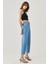 Stella Tapered Regular Fit Normal Kesim Yüksek Bel Mavi Esnek Jean Kot Pantolon 3