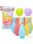3 Set Çocuklar Spor Rekreasyon Plastik Bowling Oyuncak Seti Boyut 18CM (Yurt Dışından) 3