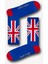 Ingiltere Bayrak Desenli Atletik Erkek Çorap 1