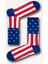 Amerika Bayrak Desenli Atletik Kadın Çorap 1
