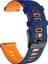 Huawei Için 22MM Silikon Kayış Gt Gt 42MM / 46MM Koyu Mavi+Turuncu (Yurt Dışından) 1