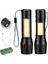 Ultra Güçlü USB Şarjlı Mini El Feneri Kutulu Kamp Feneri Avcılık Feneri 2 Mod Yan LED 3W 1