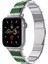 Apple Saat İçin Ste Saat KayışıS 7 45 mm. - & 6 & Se & 5 & 4 44 mm. Gümüz - Yeşil (Yurt Dışından) 1
