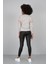 Bej Baskılı Bisiklet Yakalı Şerit Detaylı Sweatshirt 1