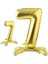 Partipan Ayaklı 7 Rakam Gold Folyo Balon 1