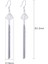Kadın Moda S925 Sterling Gümüş Kulak Hook Uzun Tarak Püskül Küpe (Yurt Dışından) 2